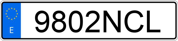 Numer rejestracyjny 9802NCL posiada RENAULT CLIO