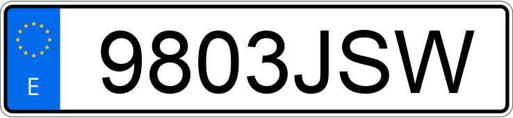 Numer rejestracyjny 9803JSW posiada RENAULT CLIO