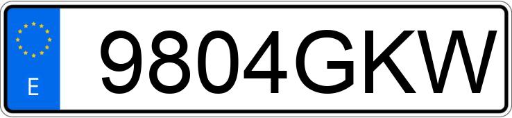 Numer rejestracyjny 9804GKW posiada VOLVO XC90