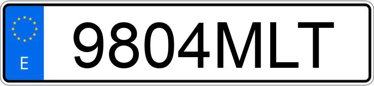 Numer rejestracyjny 9804MLT posiada SEAT IBIZA Numer rejestracyjny 9804MLT posiada SEAT IBIZA