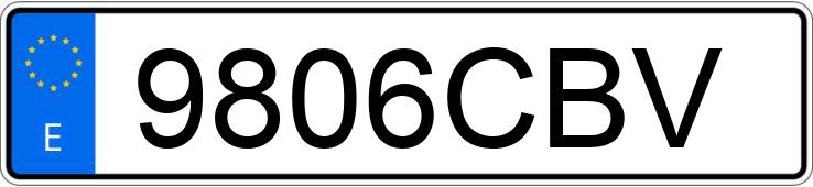 Numer rejestracyjny 9806CBV posiada MERCEDES ACTROS