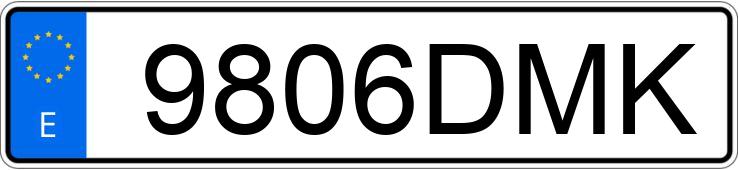 Numer rejestracyjny 9806DMK posiada MERCEDES C (203)