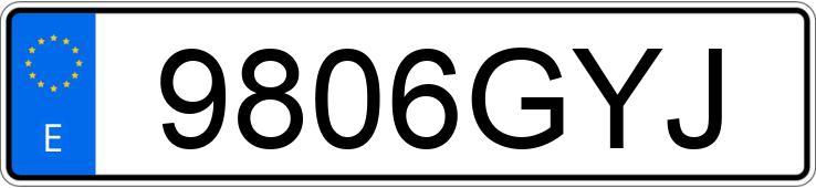 Numer rejestracyjny 9806GYJ posiada MERCEDES CLS (219)