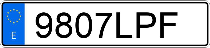 Numer rejestracyjny 9807LPF posiada BMW SERIE 4