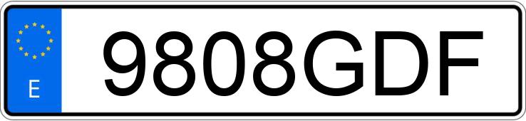Numer rejestracyjny 9808GDF posiada BMW SERIE 3