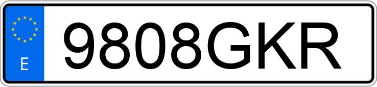 Numer rejestracyjny 9808GKR posiada OPEL ZAFIRA