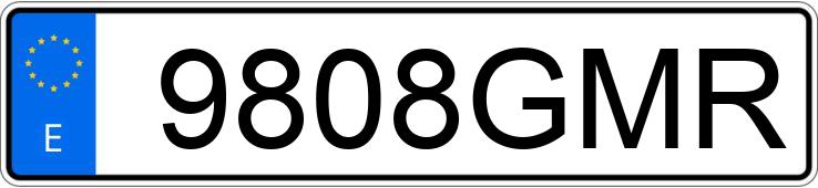 Numer rejestracyjny 9808GMR posiada SEAT IBIZA