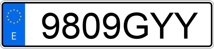 Numer rejestracyjny 9809GYY posiada NISSAN CABSTAR