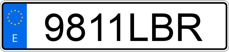 Numer rejestracyjny 9811LBR posiada TOYOTA COROLLA