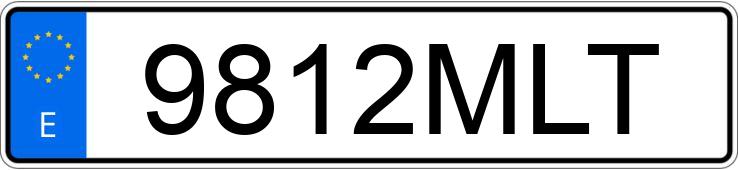 Numer rejestracyjny 9812MLT posiada SKODA KAMIQ