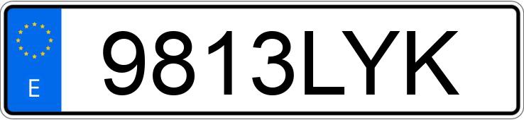 Numer rejestracyjny 9813LYK posiada HYUNDAI I30