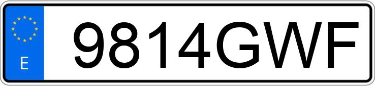Numer rejestracyjny 9814GWF posiada OPEL ASTRA