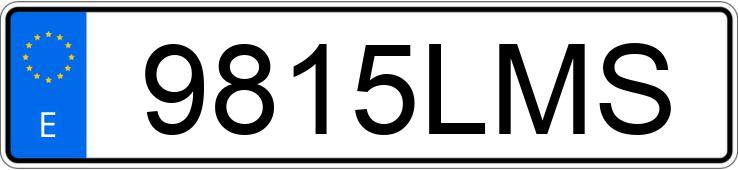 Numer rejestracyjny 9815LMS posiada PEUGEOT PARTNER