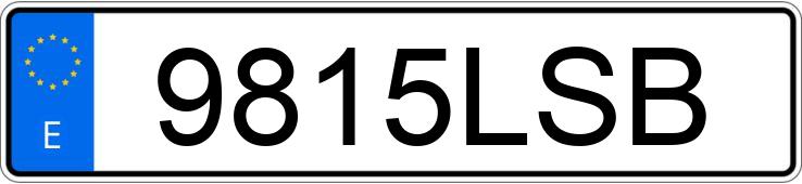Numer rejestracyjny 9815LSB posiada BMW SERIE 3