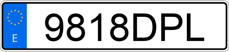 Numer rejestracyjny 9818DPL posiada BMW SERIE 3