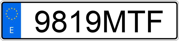 Numer rejestracyjny 9819MTF posiada FORD PUMA