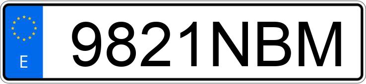 Numer rejestracyjny 9821NBM posiada CITROEN JUMPER