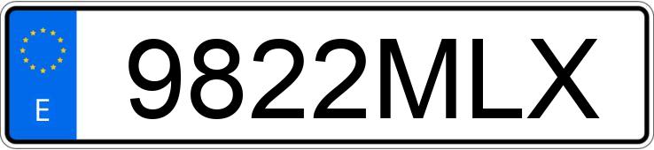 Numer rejestracyjny 9822MLX posiada AUDI A7 SPORTBACK Numer rejestracyjny 9822MLX posiada AUDI A7 SPORTBACK