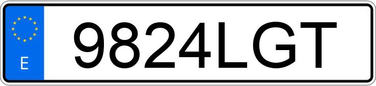 Numer rejestracyjny 9824LGT posiada OPEL MOVANO