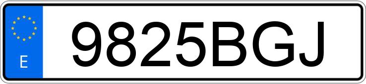 Numer rejestracyjny 9825BGJ posiada TOYOTA LAND CRUISER