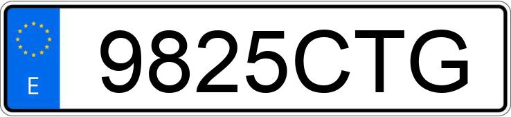 Numer rejestracyjny 9825CTG posiada FIAT SCUDO