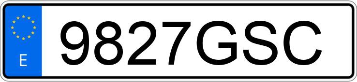 Numer rejestracyjny 9827GSC posiada BMW SERIE 1