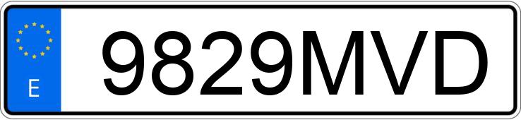 Numer rejestracyjny 9829MVD posiada BMW X2