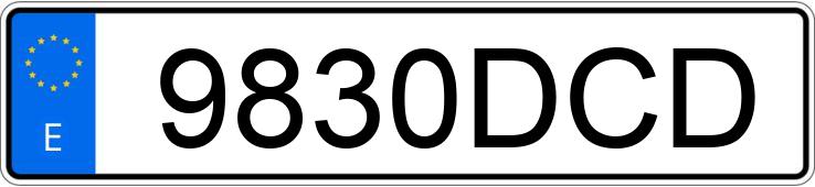 Il numero di registrazione 9830DCD ha PEUGEOT 307