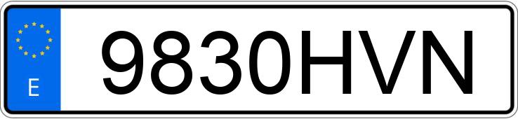 Numer rejestracyjny 9830HVN posiada VOLKSWAGEN POLO