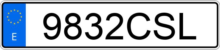 Numer rejestracyjny 9832CSL posiada FORD FOCUS