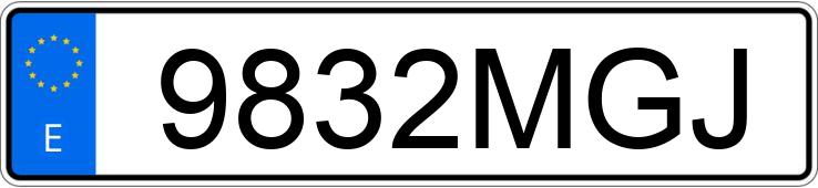 Numer rejestracyjny 9832MGJ posiada CITROEN BERLINGO