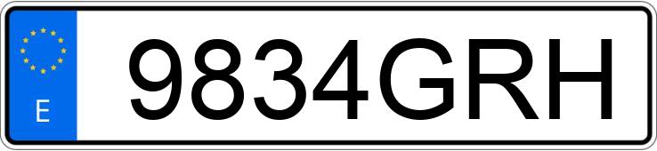 Numer rejestracyjny 9834GRH posiada SEAT LEON