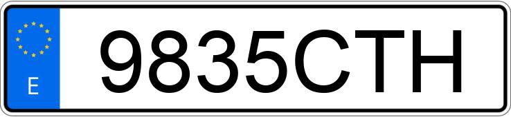 Numer rejestracyjny 9835CTH posiada CITROEN XSARA