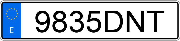 Numer rejestracyjny 9835DNT posiada CITROEN C4
