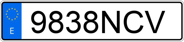 Numer rejestracyjny 9838NCV posiada DACIA SANDERO