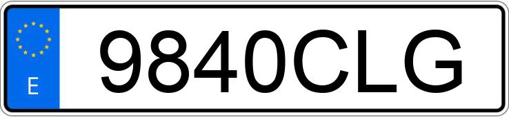 Numer rejestracyjny 9840CLG posiada VOLVO S80