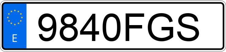 Numer rejestracyjny 9840FGS posiada CITROEN C4