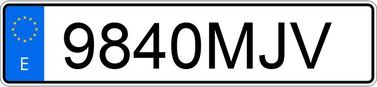 Numer rejestracyjny 9840MJV posiada BMW SERIE 3