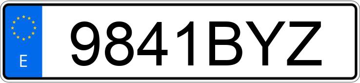 Numer rejestracyjny 9841BYZ posiada CITROEN XSARA