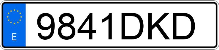 Numer rejestracyjny 9841DKD posiada RENAULT MEGANE