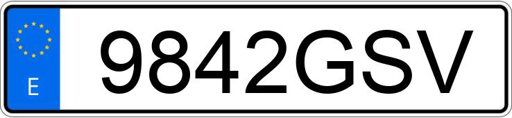 Numer rejestracyjny 9842GSV posiada VOLKSWAGEN SCIROCCO