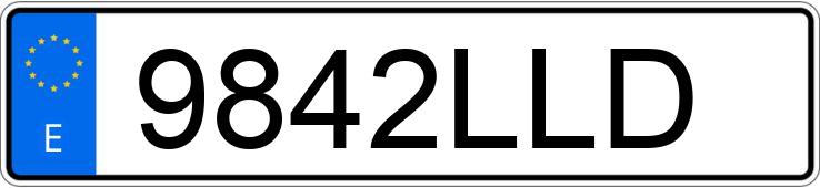 Numer rejestracyjny 9842LLD posiada SEAT IBIZA