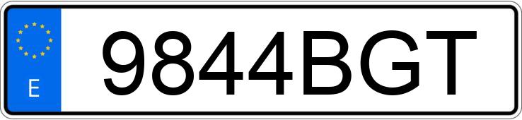 Numer rejestracyjny 9844BGT posiada CITROEN XSARA Numer rejestracyjny 9844BGT posiada CITROEN XSARA