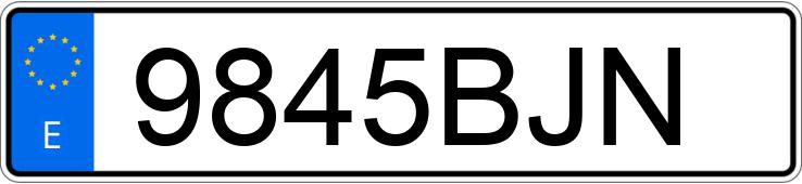 Numer rejestracyjny 9845BJN posiada VOLKSWAGEN POLO