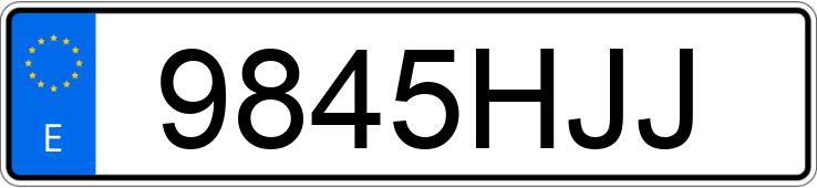 Numer rejestracyjny 9845HJJ posiada OPEL ZAFIRA TOURER