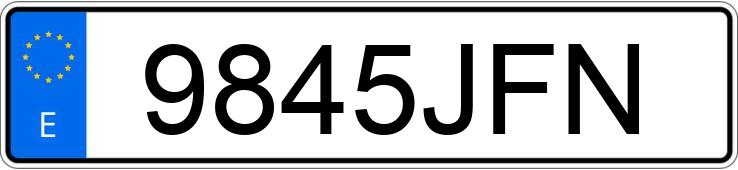 Numer rejestracyjny 9845JFN posiada RENAULT CLIO