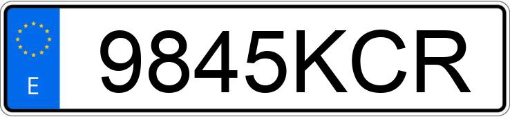 Numer rejestracyjny 9845KCR posiada BMW SERIE 3