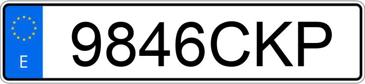 Numer rejestracyjny 9846CKP posiada VOLKSWAGEN GOLF