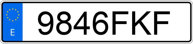 Il numero di registrazione 9846FKF ha CITROEN C4 PICASSO 7PZ