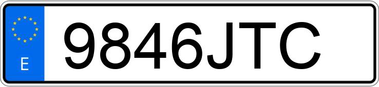 Numer rejestracyjny 9846JTC posiada AUDI A3 SPORTBACK